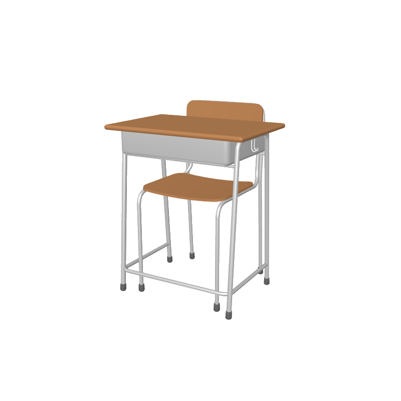 学校・教室の机・椅子セットMG01